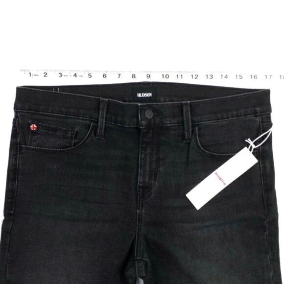 Hudson Natalie Scout Wash Mid Rise Slim Boyfriend Crop Denim Jeans Womens 34 NWT - Picture 10 of 16